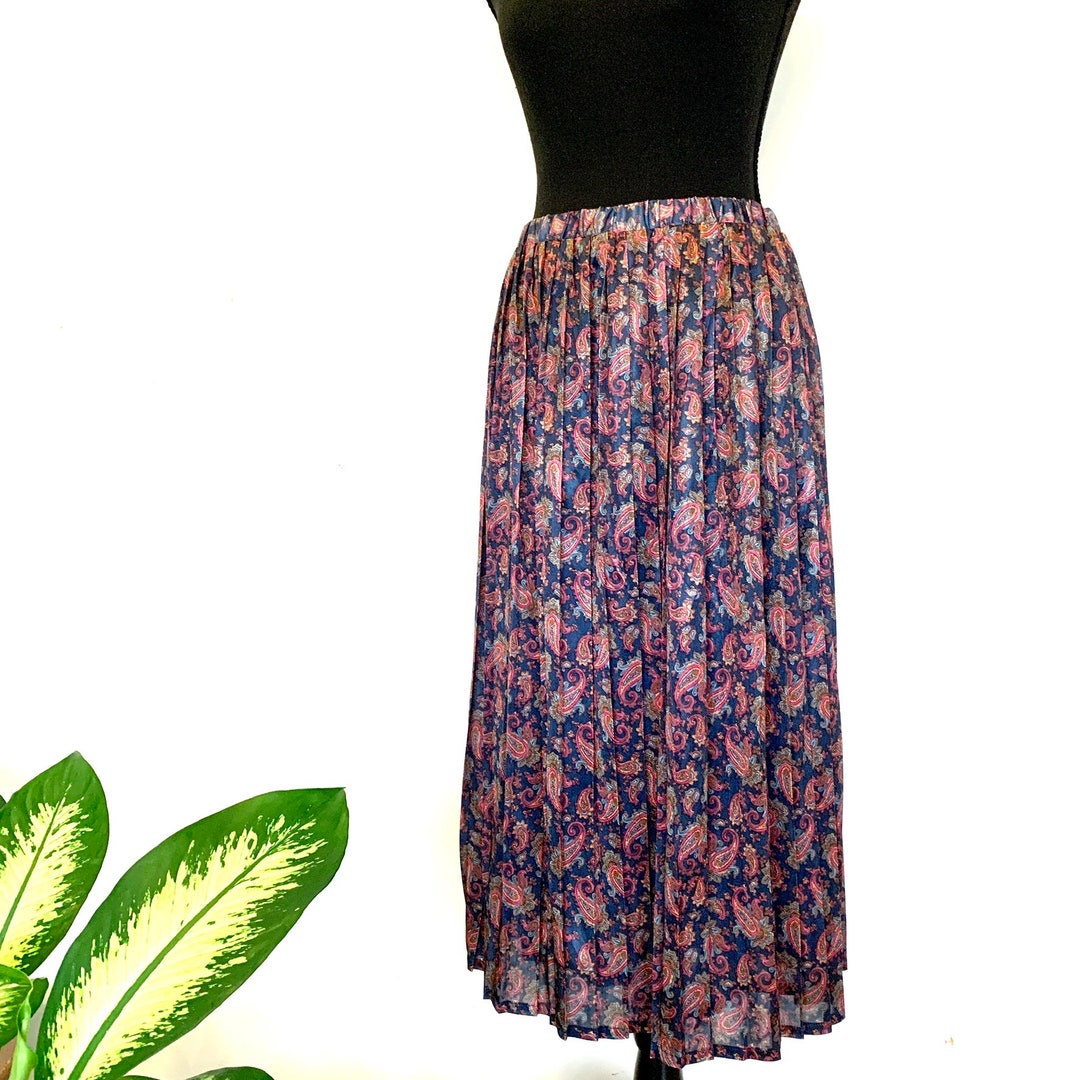 Pleat Paisley Scottie Skirt main image 0