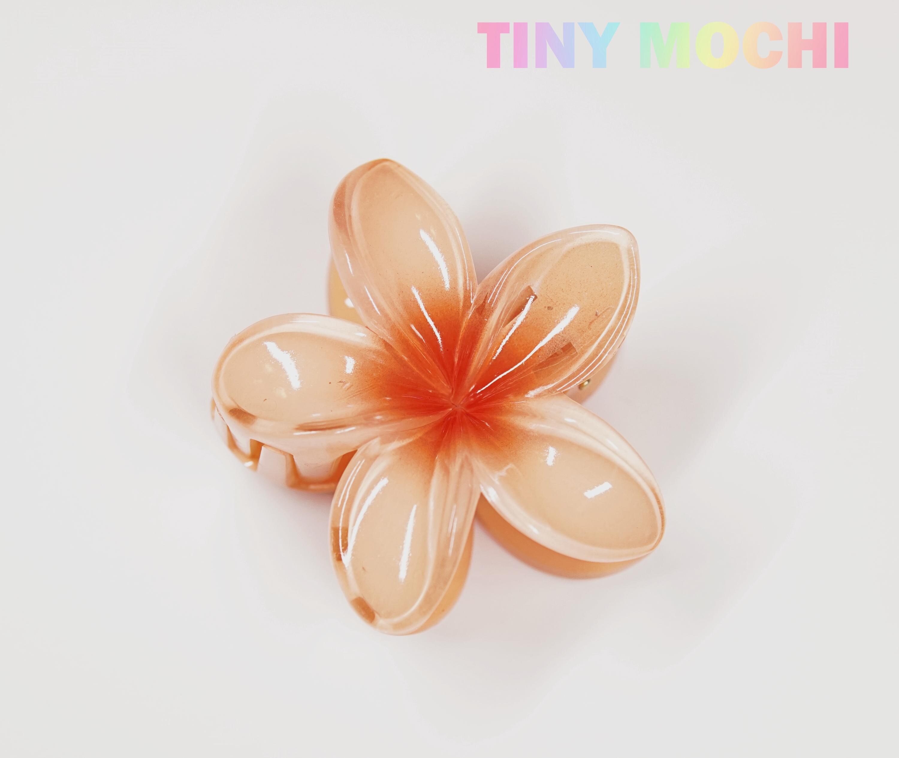 Plumeria Flower Hair Claw: Colorful Floral Hair Clip - Etsy