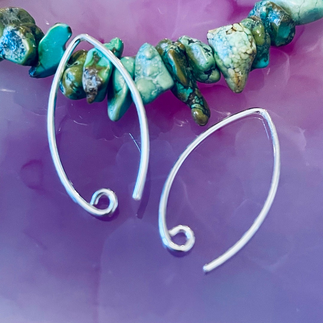 Earrng Hooks Genune Sold Sterlng Slver 925 Jewellery - Etsy UK