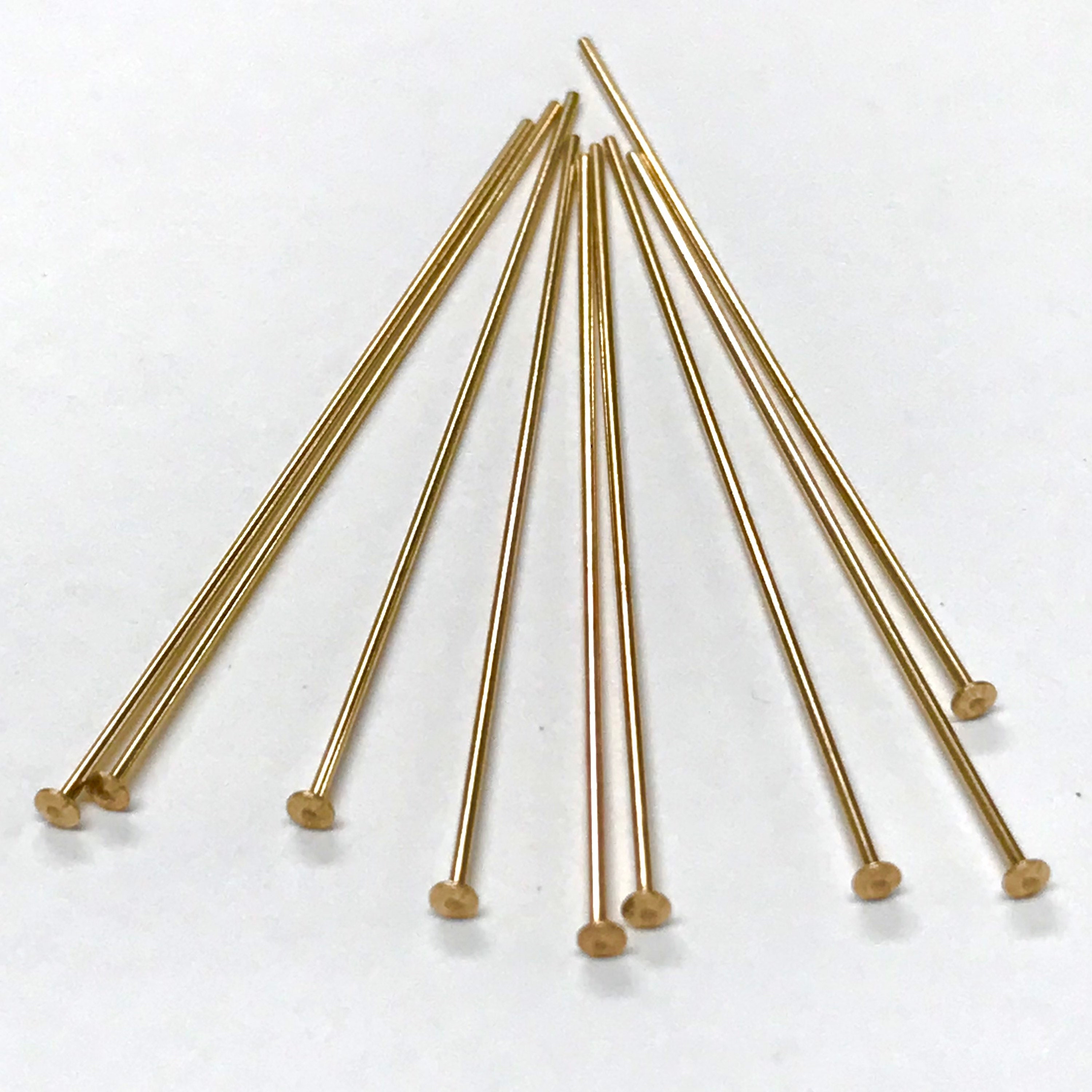 50x 18mm Bronze Flat Head Pins Pins for Beading Beading 