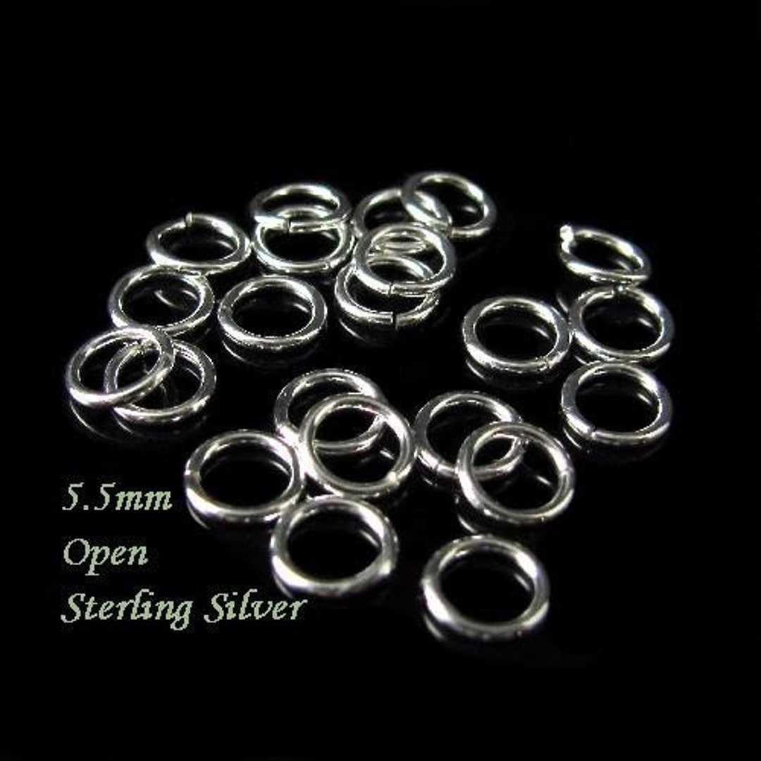 Sterling Silver Jump Rings 5.5mm Round 20ga OPEN Oakhill Legacy Silver