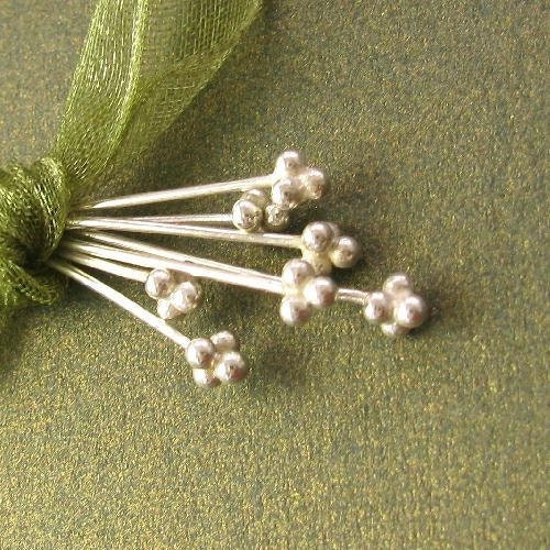 Findings, Gun Metal Plated 1 3/4 Inch Ball 21GA End Eye Pin (100PK