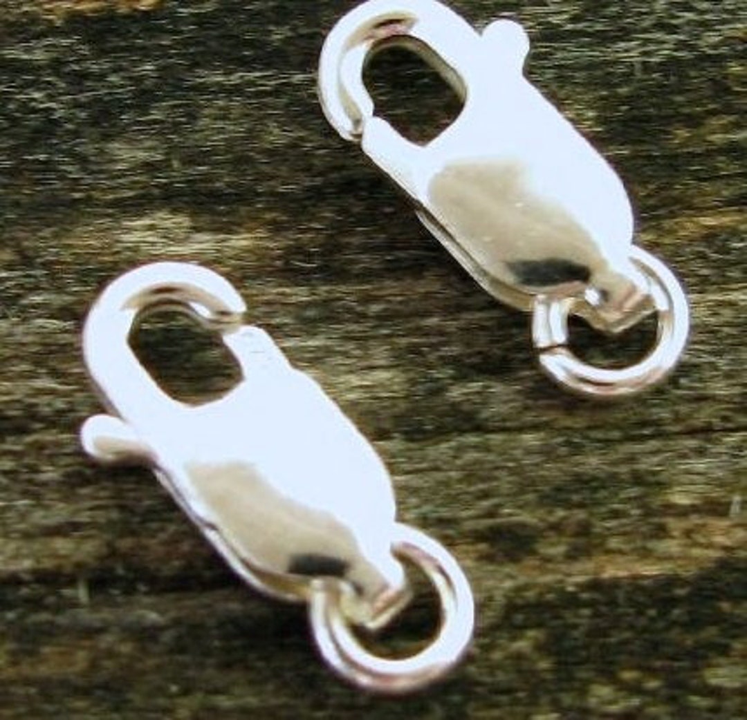 LARGE Sterling Silver Lobster Claws Clasps Top Quality Etsy