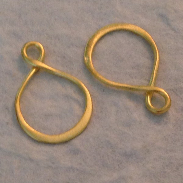 Gold Vermeil Infinity Connectors - 2 Eternity Links  - 20mm - OSS = Oakhill Silver Supply Legacy Silver Supplies  L77