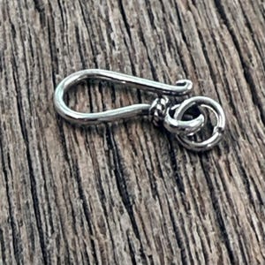 ¡Producto más vendido! Cierres de gancho y argolla de plata de ley - Cierres clásicos de Bali de 18 mm de largo - Legacy Silver Supplies T37/a imagen 3