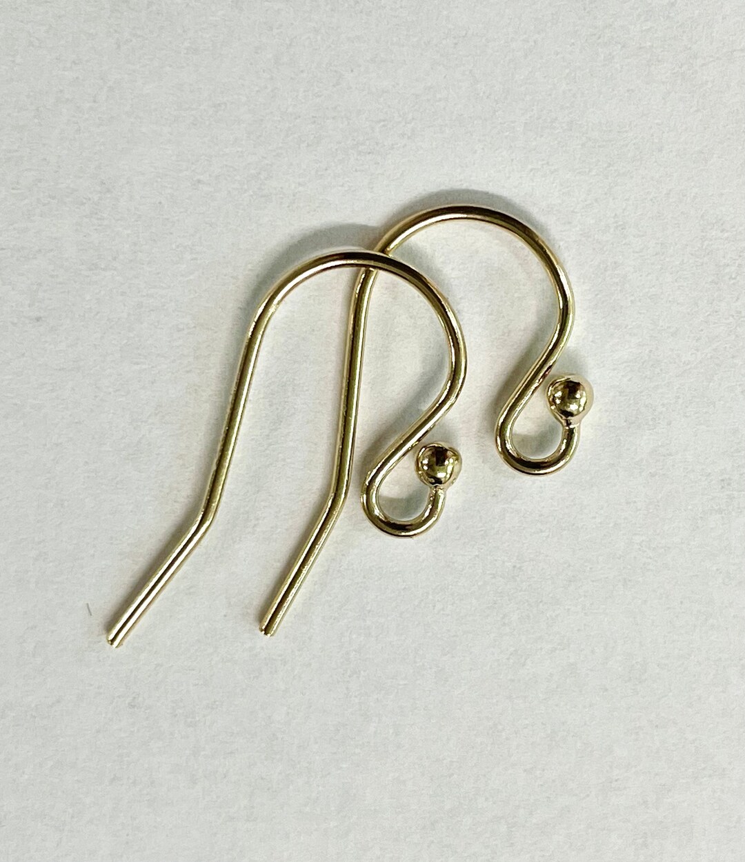 NEW Gold Filled Ear Wires Ball Tip Shepherd Hooks 21 Gauge Heavy