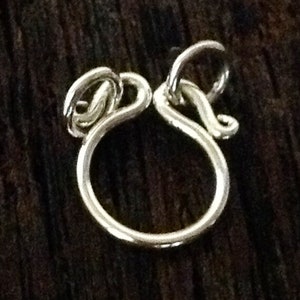 2 Sterling Silver Pendant Holders - Charm Cluster Holders - Small Horseshoe Shaped Pendant Connector Legacy Silver Supplies P21