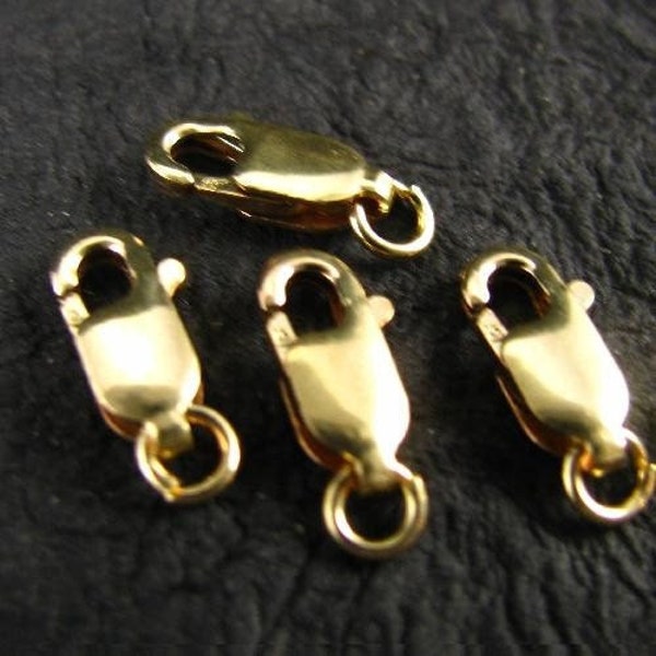 Large Gold Filled Lobster Claw Clasp - 14kt GF Closure with Ring  12mm x 5mm 1 or 2pc  SP4/SP4a