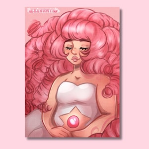 Steven Universe - Rosenquarz | A4 Papierdruck Matt