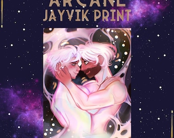 Impresión brillante de Jayce y Viktor // Arcane, League of Legends, Jayvik, impresión A4