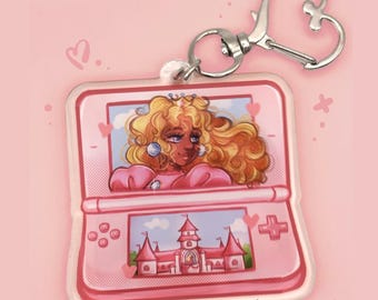 Peach DS Acrylic Keychain