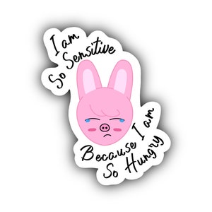 I am so hungry Changbin Dwaekki sticker, Stray Kids Sticker