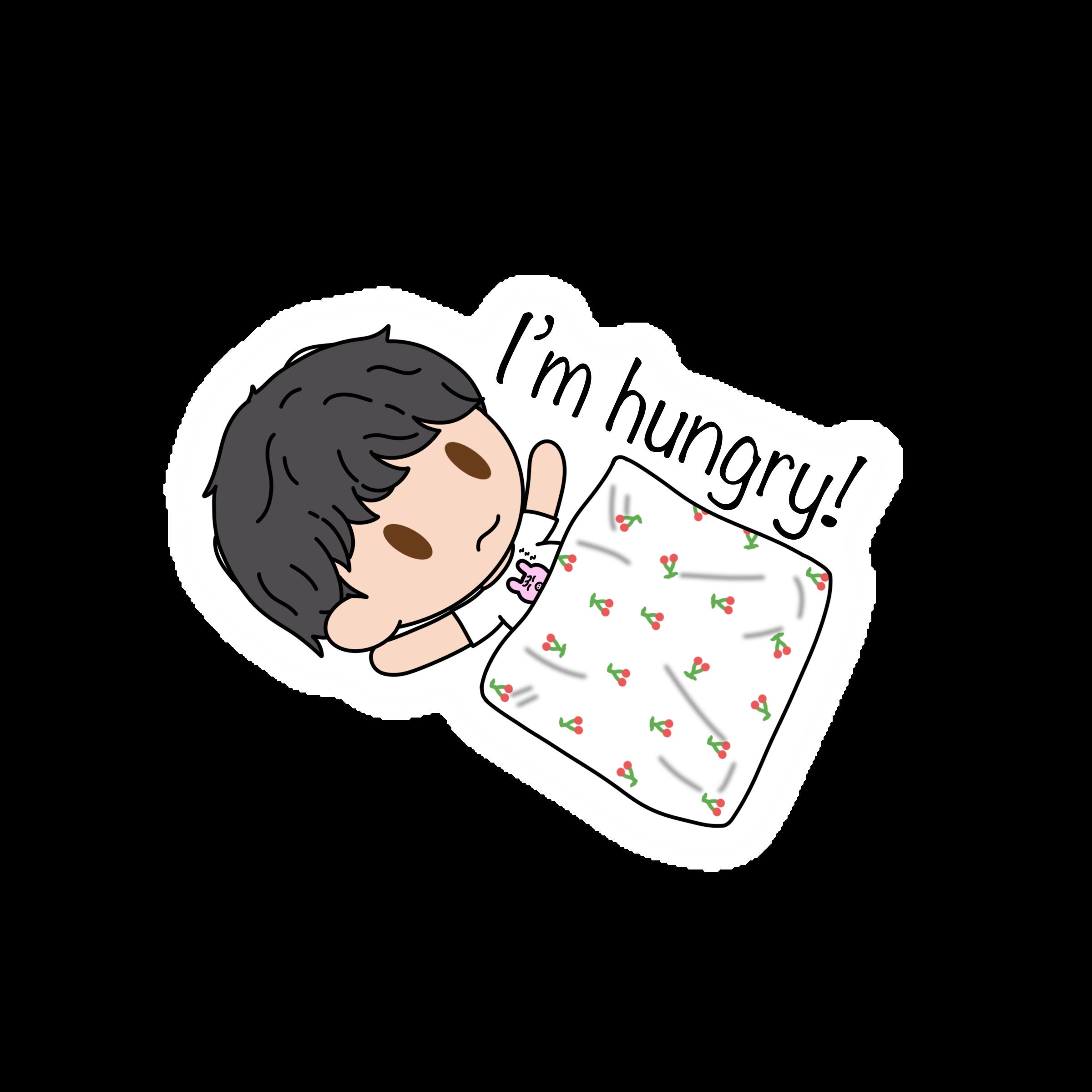 Humngry Sticker Iphone I'm so Hungry, You're Always Hungry Sticker Set - Etsy