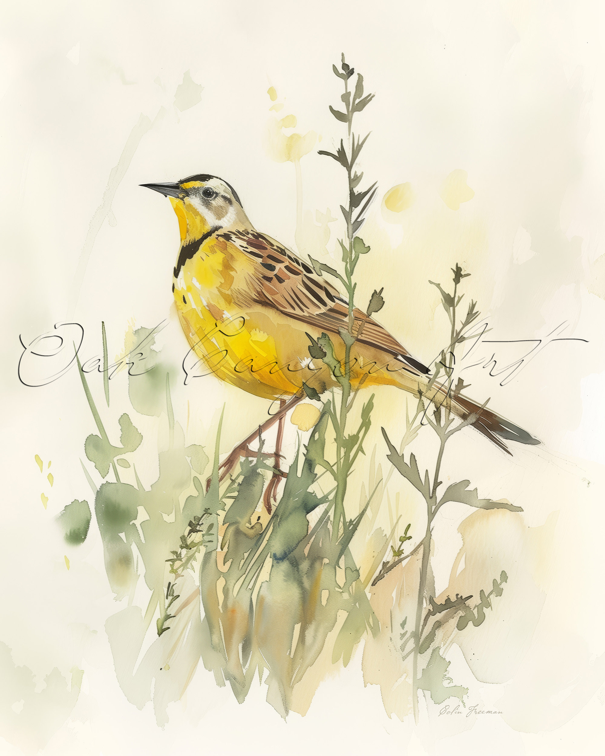 Urban Barn Meadowlark Spring Canvas Print