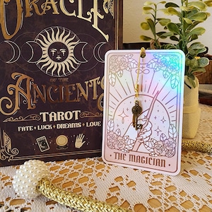 Tarot Card Hand Illustrated Boomark - The Magician I - Marjor Arcana Tarot Card Bookmark