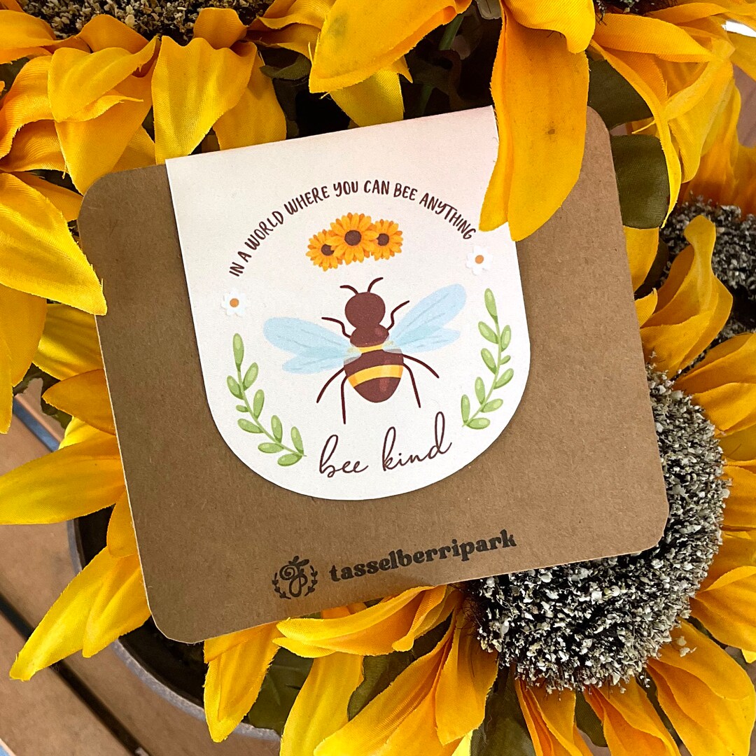 Magnetic Bookmark, Bee Kind Hand Illustrated Magnetic Bookmark, Cute ...
