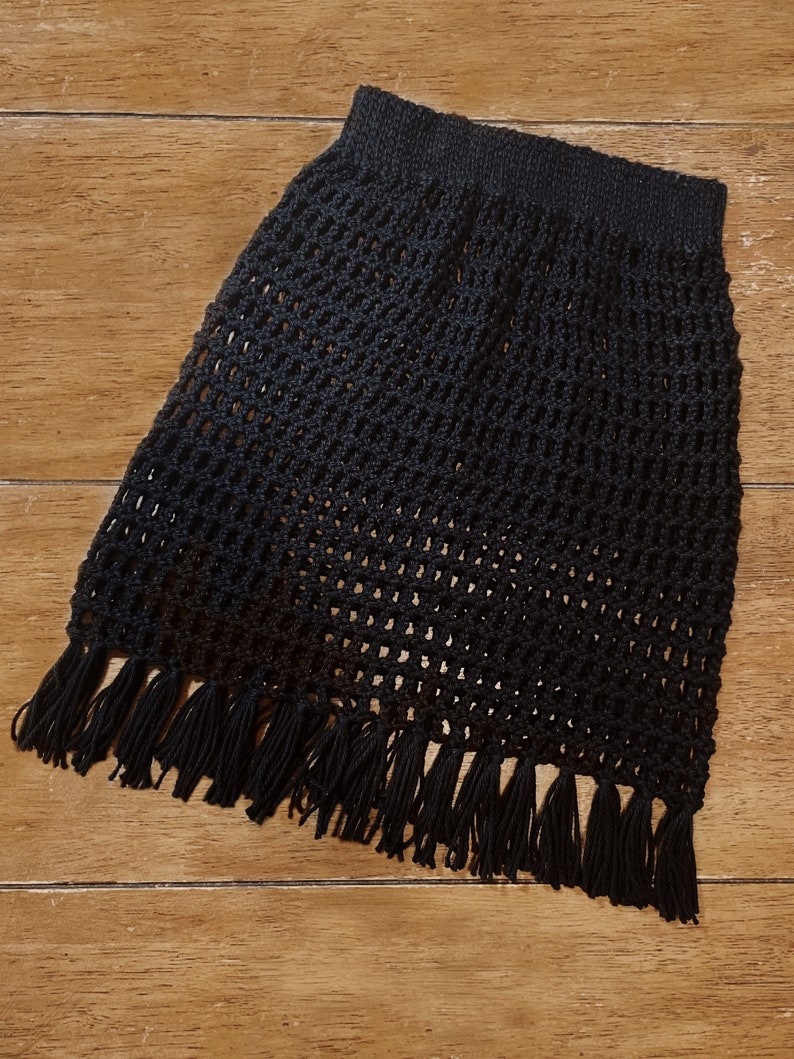 Crochet Beach Coverup Mesh Skirt Etsy