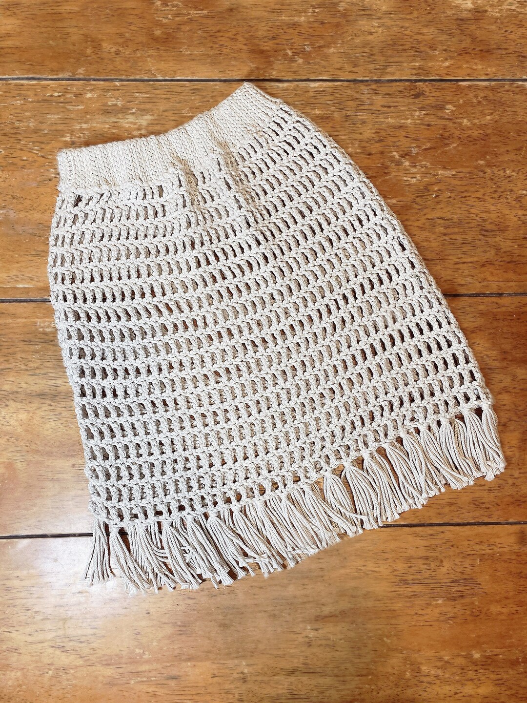 Crochet Beach Coverup Mesh Skirt Etsy