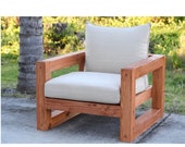 Modern Outdoor Chair plans/DIY Outdoor Chair/Woodworking Chair/DIY Furniture/PDF Plans/Instant Download