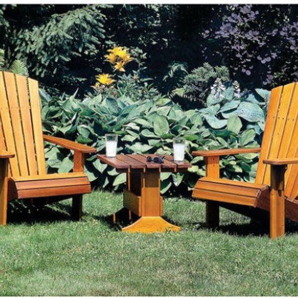 Adirondack Chair and Table plans/Adirondack Table/DIY Plan/Woodworking Plans/Wood Bench/Wood Plans/DIY Chair Plans/PDF Plan/Instant Download