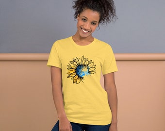 Sunflower - Ukrainian sunflower tshirt, Sunflower Shirt, Floral Tee Shirt, Flower Shirt, Sunflower Tshirt Sunflower Shirts.