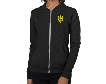 Tryzub Ukrainian Unisex zip hoodie