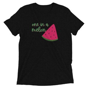 One In a Melon - Watermelon Tshirt - Fun Graphic Tshirt - Cute Graphic Tee - Short sleeve t-shirt