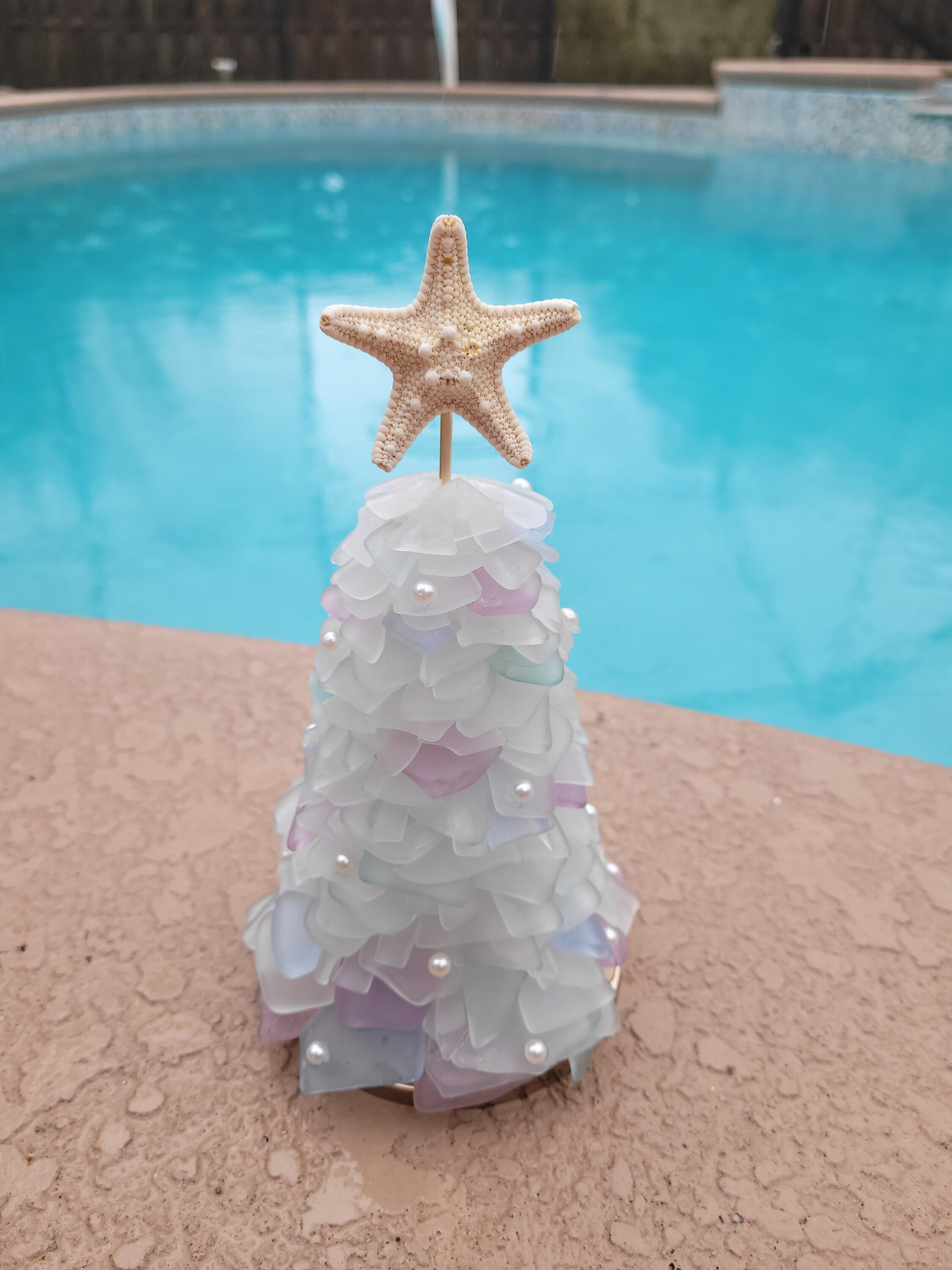 Pre-lit Seaglass Christmas Tree (Medium)