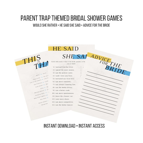 Parent Trap Themed Bachelorette Etsy