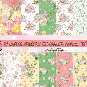 Easter Digital Paper,Easter Patterns,Easter Scrapbook Papers,Easter Bunny Papers,Easter Chick,Easter Eggs,Happy Easter,Easter papers