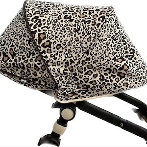 Bugaboo zorro / cameleón / lince / búfalo / dosel de burro, dosel solar / capucha / estampado de leopardo