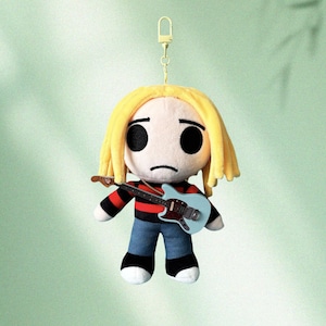 Kurt Cobain inspired Plush Doll | Nirvana Rock Band Collectible Toy