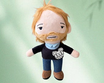 Plüschpuppe inspiriert von Thom Yorke | Radiohead-Sammlerstück