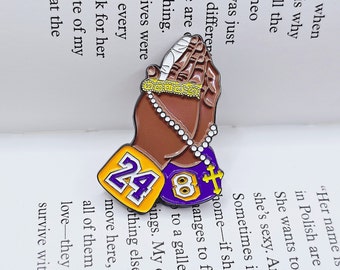Kobe Mamba 24/8 Los Angeles Basketball Accessory Backpack Pin, Fitted Hat Pin, Basketball Pin, Gift for Him, LA Laker Pin
