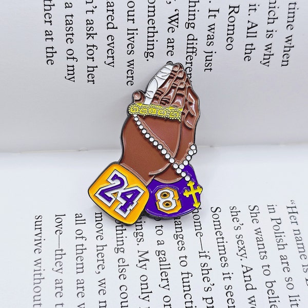 Kobe Mamba 24/8 Los Angeles Basketball Accessory Backpack Pin, Fitted Hat Pin, Basketball Pin, Gift for Him, LA Laker Pin