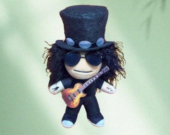 Slash - Guns N' Roses inspirierte Plüsch-Puppe | Schrägstrich Sammlerstück