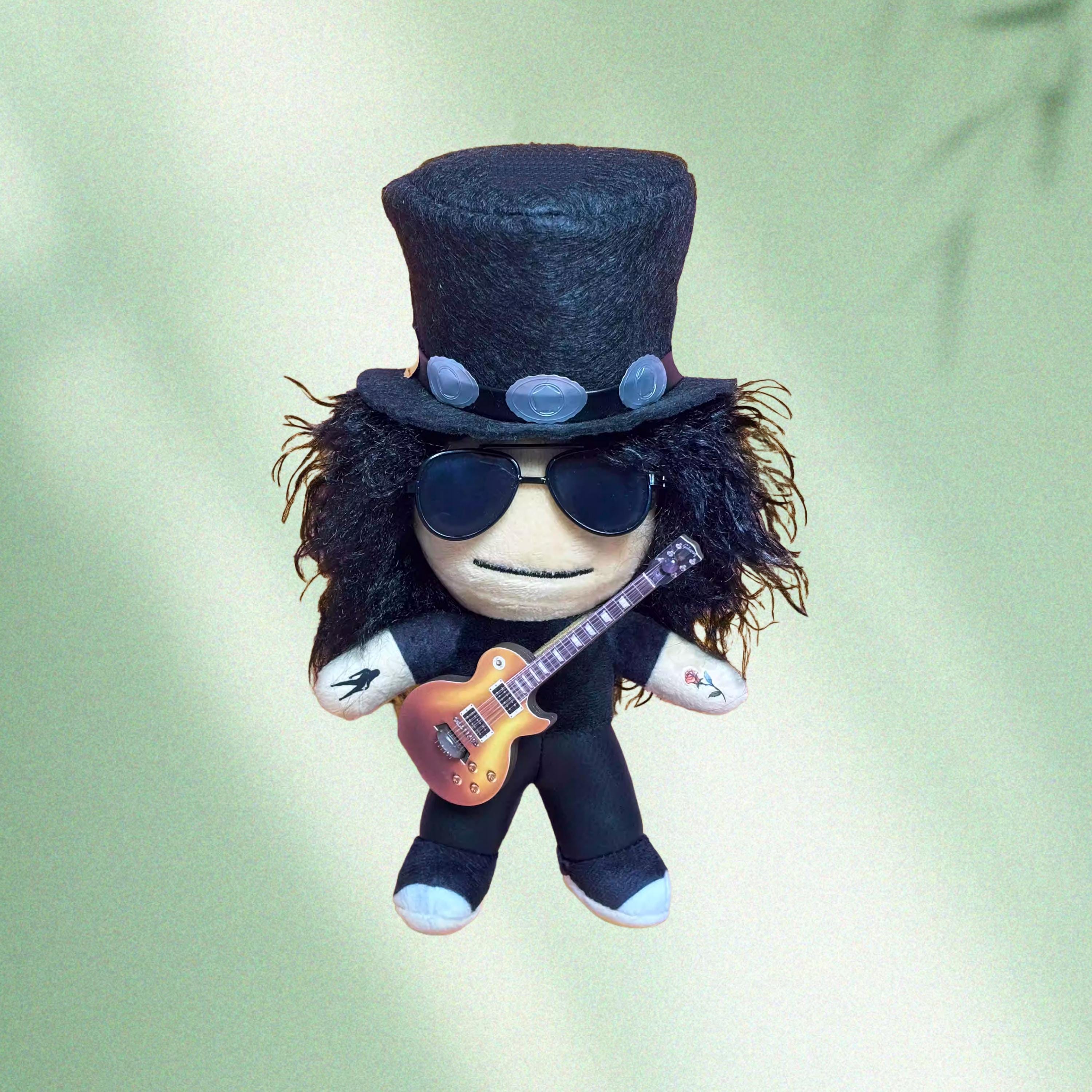 Slash - Guns N' Roses Inspired Plush Doll | Slash Collectible Toy