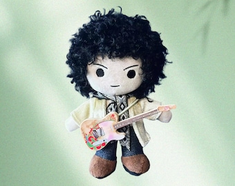 Poupée en peluche inspirée de Jimmy Page | Jouet de collection Led Zeppelin