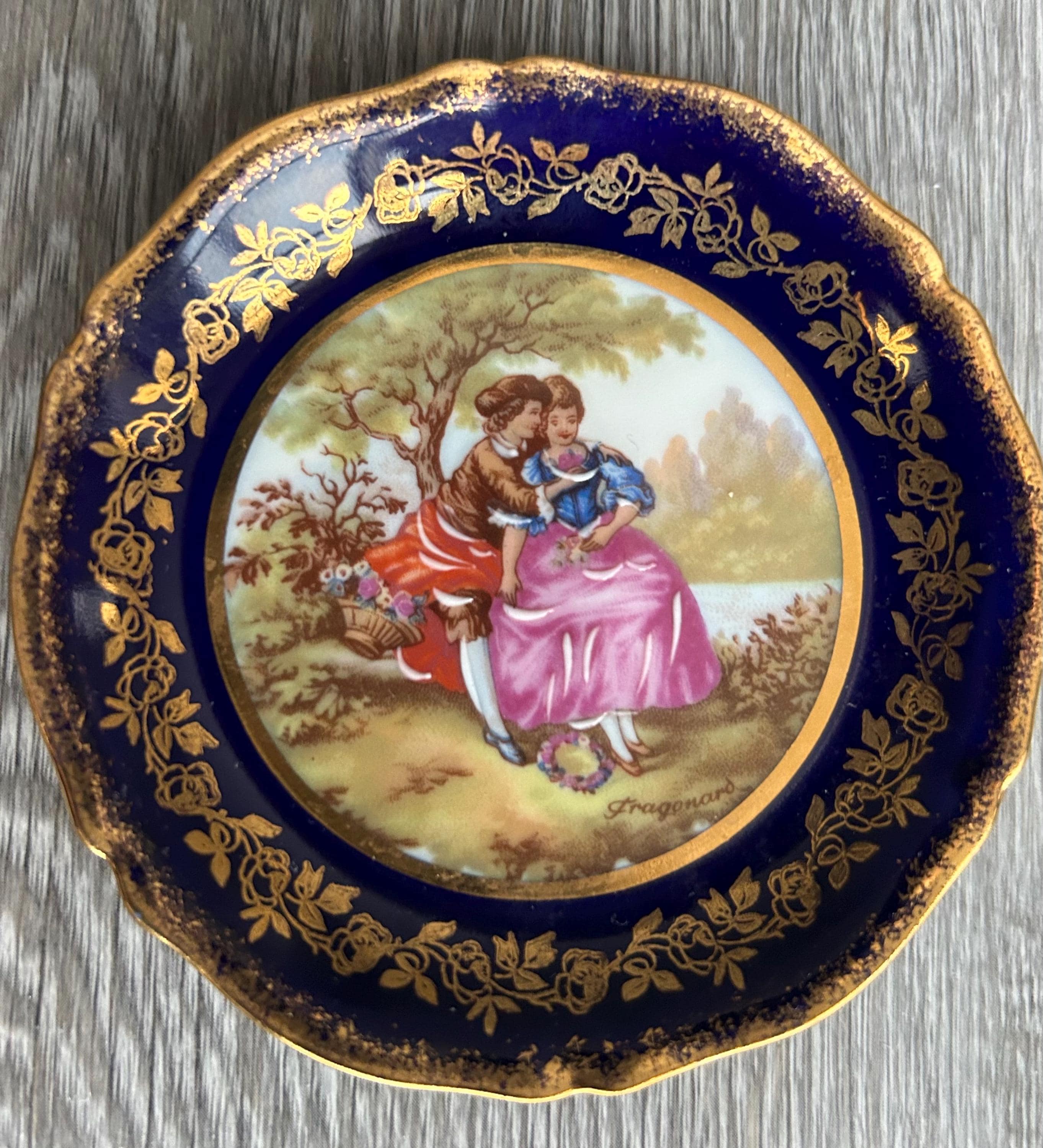 Blue Gold Limoges - Etsy Canada