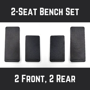 Quick-Attach Flat Cover for Ford Transit Passenger Van - 2-Seat Bench Set - Snap-Fit Cover, Seat Hole Cover, Floor Hole Cover, Transit Van
