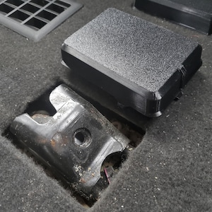 Quick-Attach Flat Cover for Ford Transit 2015 to 2018 Jump Seat Set - Snap-Fit Cover, Seat Hole Cover, Floor Hole Cover, Transit Van