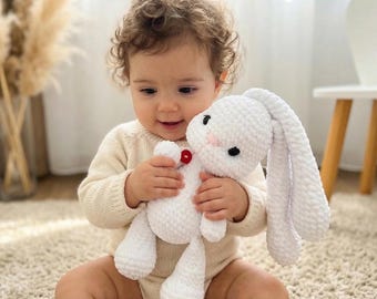 Crochet Bunny Amigurumi Pattern | Handmade Plush Toy DIY (PDF Download)