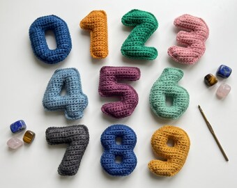 Crochet Number Pattern Set 0–9 – Amigurumi Educational Plush Toy (PDF Download)