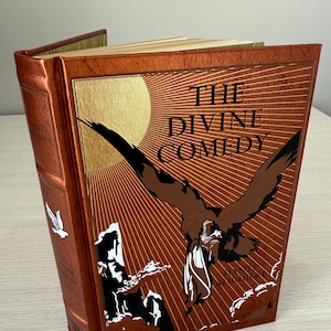The DIVINE COMEDY Dante Alighieri ILLUSTRATED Epic Poem - Collectible Deluxe Special Edition -  Hardcover - Classic Book - Leather Bound