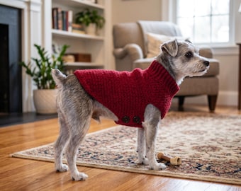 Large Dog Sweater Crochet Pattern PDF | Cozy Pet Coat (Instant Download)