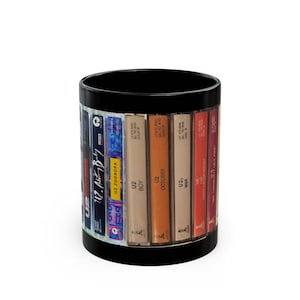 U2 Fans Black Mug, Rattle and Hum Coffee Cup, 11oz Music Lover Gift, Band Merchandise, Rock Music Fan, Gift for Him Her image 5