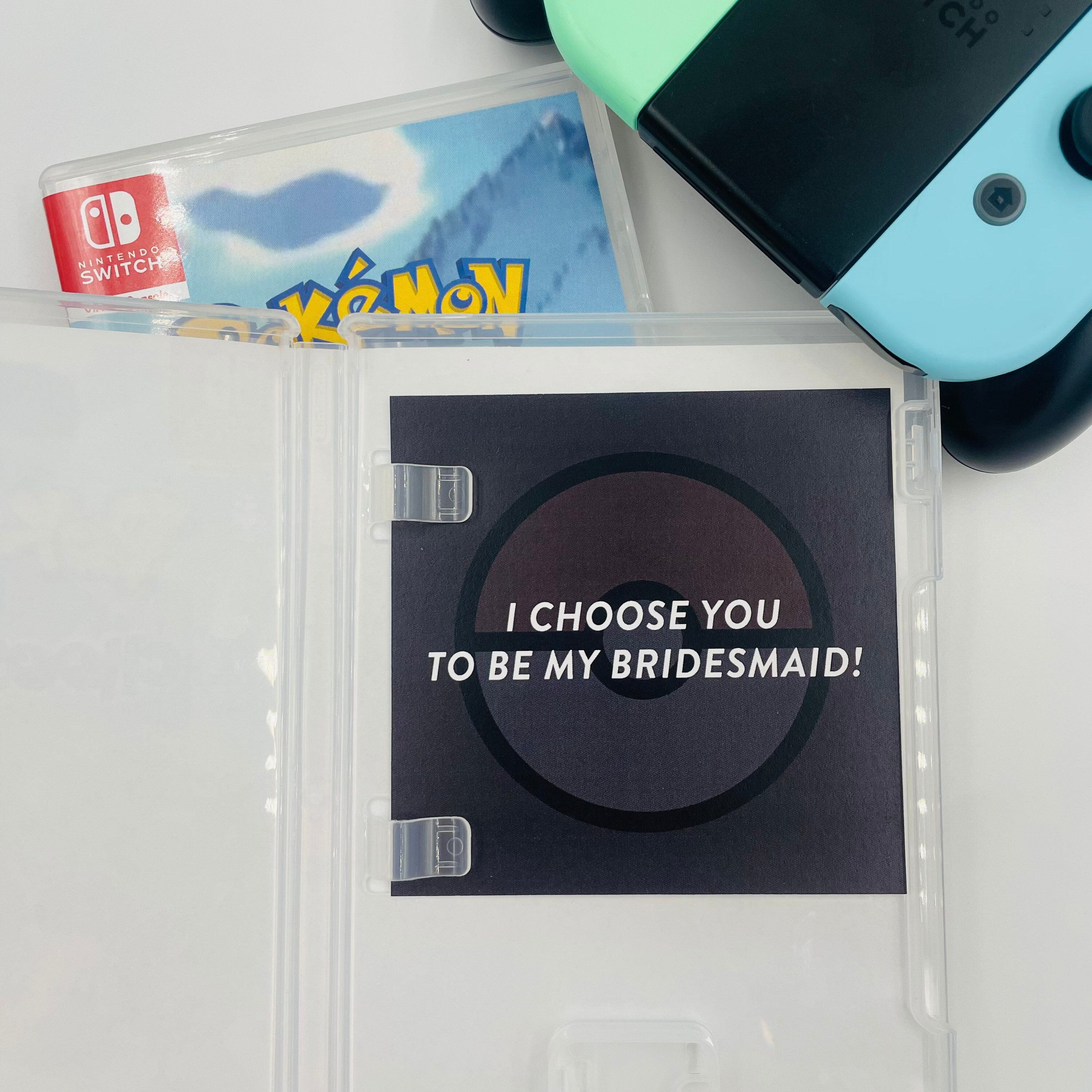 Custom Pokémon Inspired Proposal Card Video Game Bridesmaid Etsy
