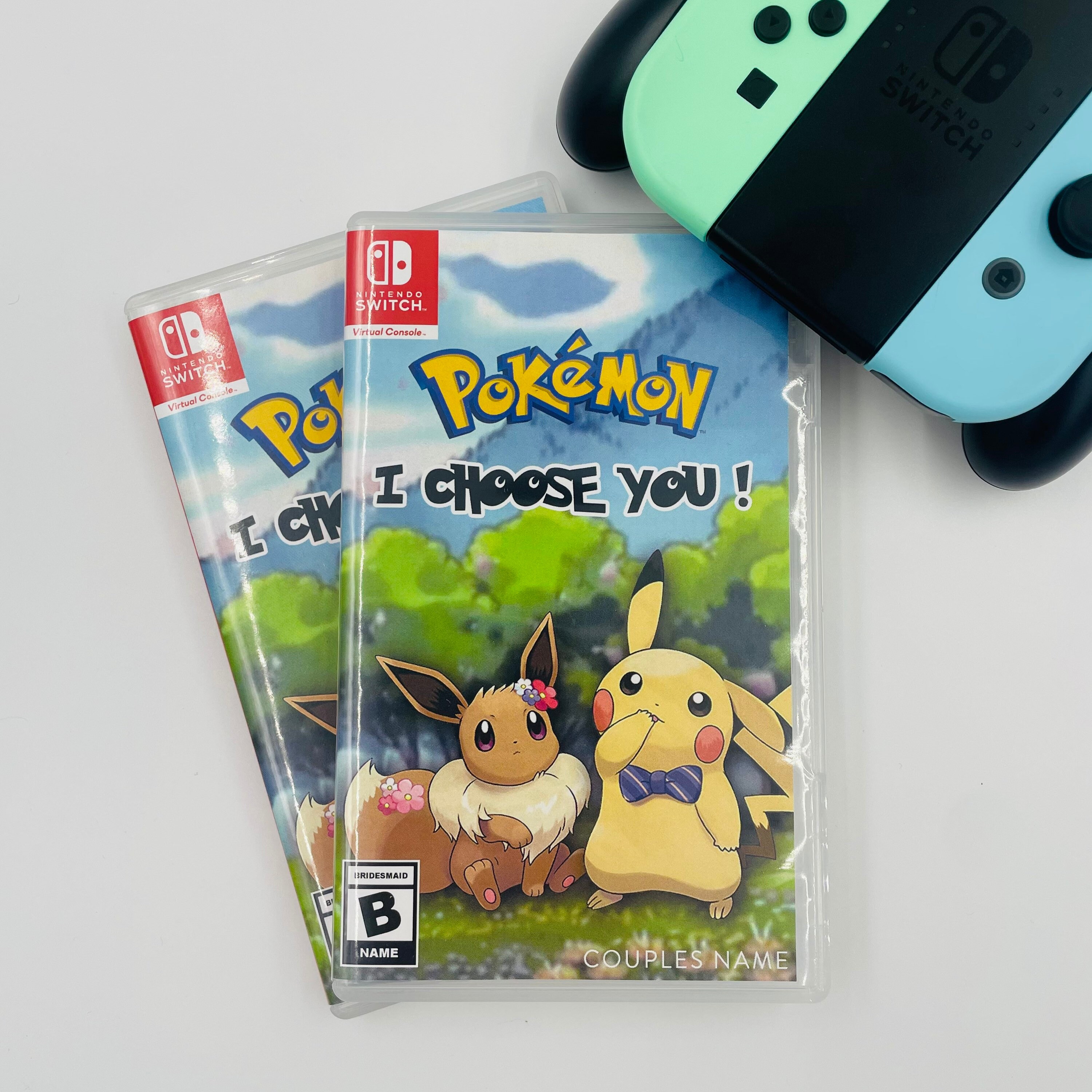 Custom Pokémon Inspired Proposal Card Video Game Bridesmaid Etsy