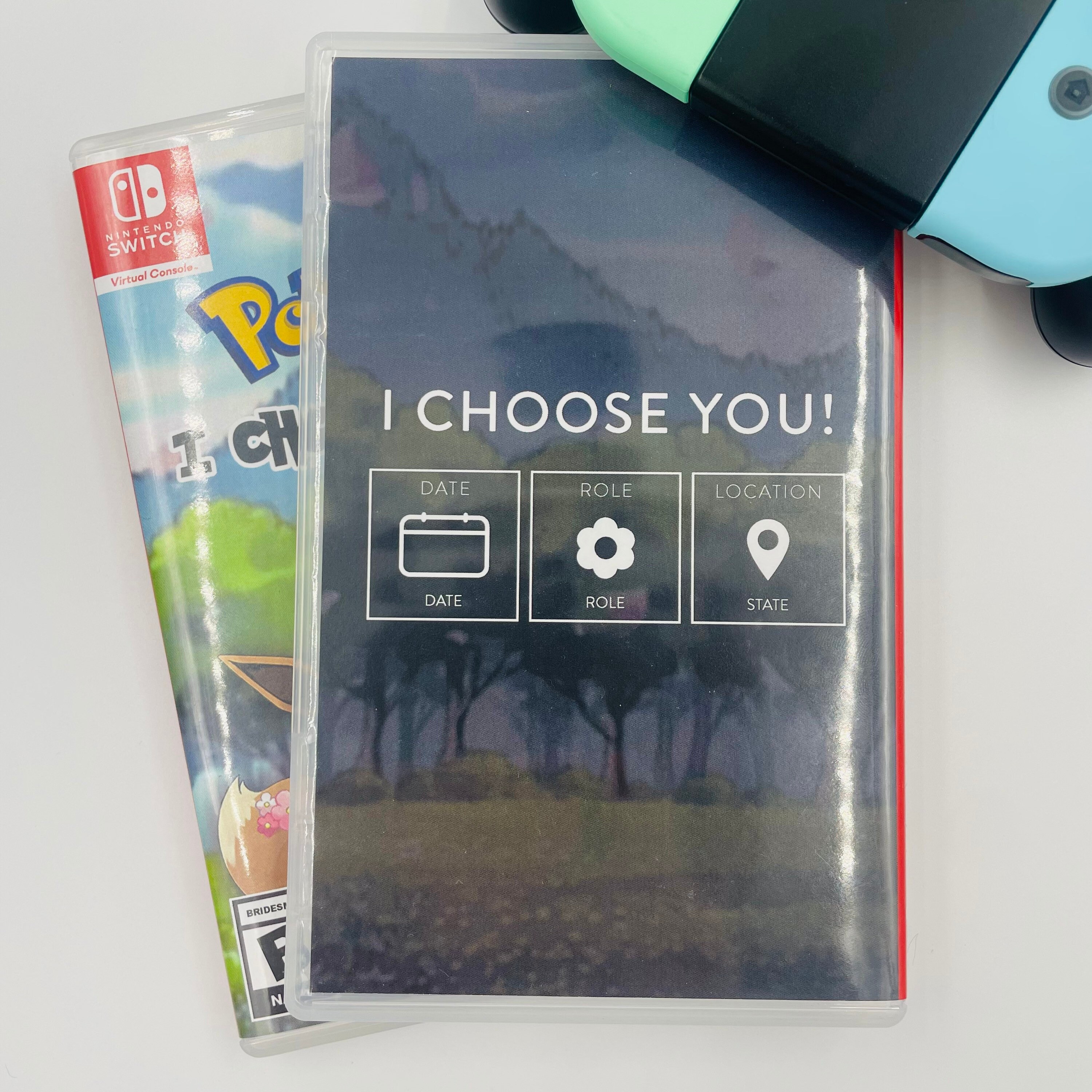Custom Pokémon Inspired Proposal Card Video Game Bridesmaid Etsy
