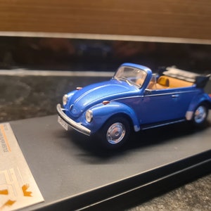 【美品】Volkswagen The Beetle Cabriolet 1/43 Premium X VW VOLKSWAGEN Beetle Cabriolet Model 1973 Red 1 43
